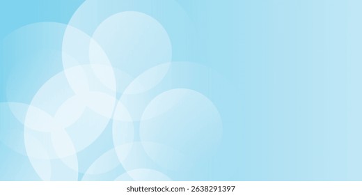 Modern minimalist banner background  pastel colorful  Light Blue gradations  abstract background vector 