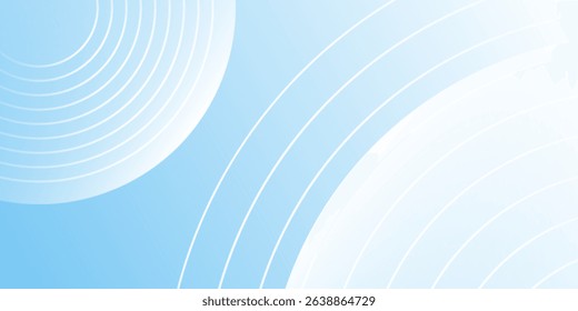 Modern minimalist banner background, pastel colorful, blue and white gradations simple modern abstract design