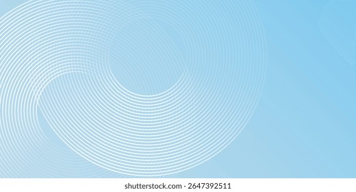 Modern minimalist banner background, pastel colorful, blue and white gradations simple