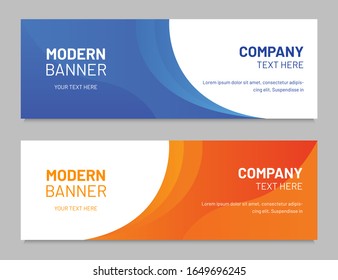 modern minimalist banner set template