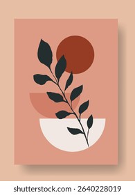 modern and minimalist bauhaus poster design with aesthetic color style