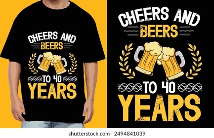 modern minimalist beer cup t shirt design