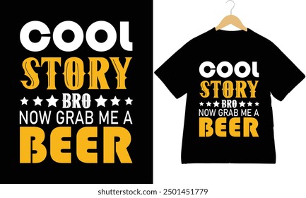 modern minimalist beer t shirt design