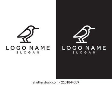 modern minimalist bird line logo