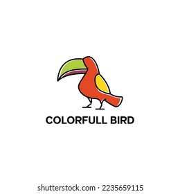 modern and minimalist bird logo line