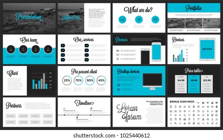 Modern Minimalist Blue Presentation Template. You can use it pre