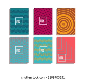 modern minimalist book cover set, vector eps