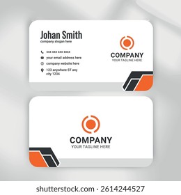 Modern Minimalist Business Card  Clean  Professional Corporate Identity