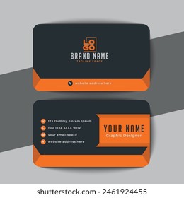 Modern Minimalist Business Card Design. Design using a minimalist print template and a modern pattern.