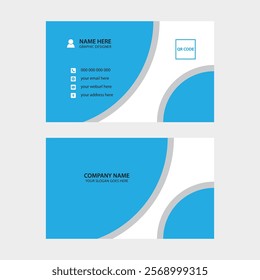 Modern minimalist business card design