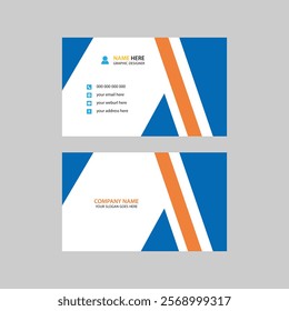 Modern minimalist business card design