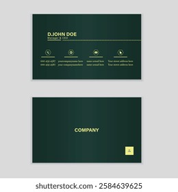 Modern Minimalist Business Card Design