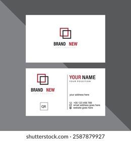 Modern Minimalist Business Card Design Template | Professional Corporate Visiting Card