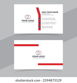 Modern and minimalist Business Card Design, Simple Business Card Layout