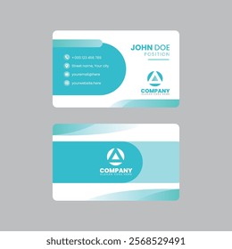 Modern minimalist business card and name card vector