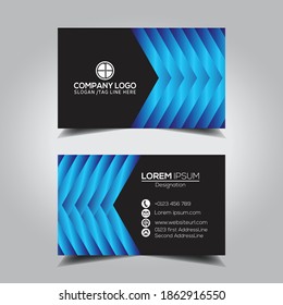 Modern minimalist business card template. Corporate Business Card Design vector.