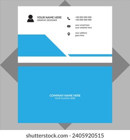 Modern minimalist business card template