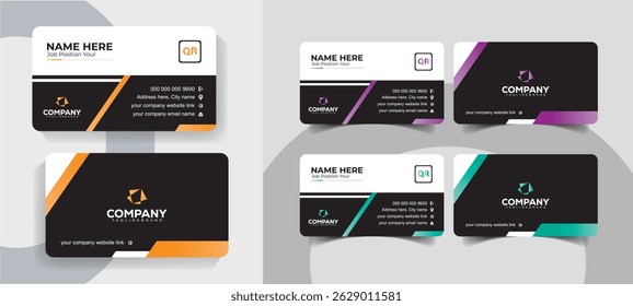 Modern Minimalist Business Card Templates Clean and Professional Design Set