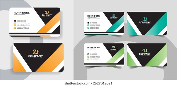 Modern Minimalist Business Card Templates Clean and Professional Design Set