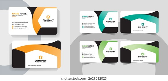 Modern Minimalist Business Card Templates Clean and Professional Design Set