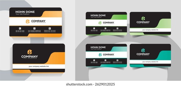 Modern Minimalist Business Card Templates Clean and Professional Design Set