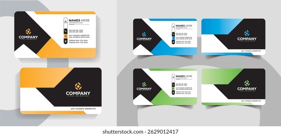 Modern Minimalist Business Card Templates Clean and Professional Design Set