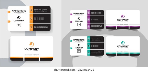 Modern Minimalist Business Card Templates Clean and Professional Design Set