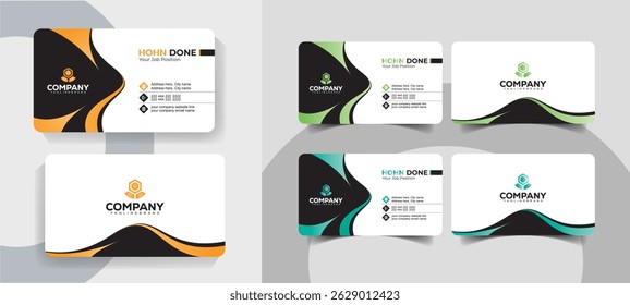 Modern Minimalist Business Card Templates Clean and Professional Design Set