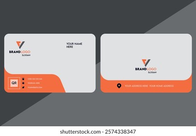 modern minimalist business cars design, vector layout