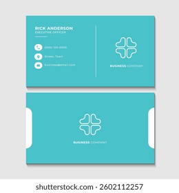 Modern minimalist business professional card template design