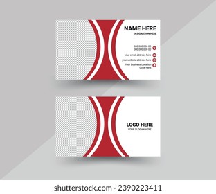 Modern Minimalist Business Visiting Card Design Template