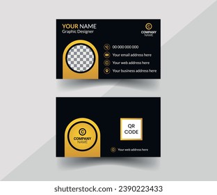 Modern Minimalist Business Visiting Card Design Template