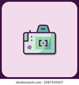 Modern Minimalist Camera Icon Design