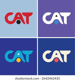 Modern Minimalist CAT Logo Design with Bold Elements