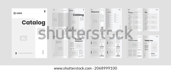 modern minimalist\
catalog design template