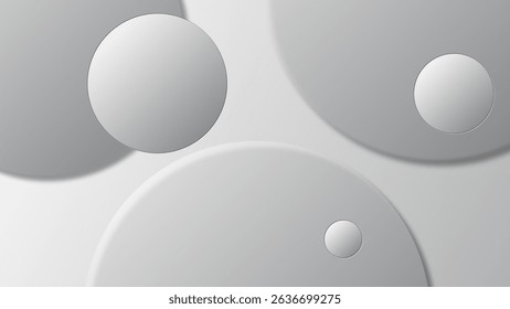 Modern and minimalist circle shapes background 