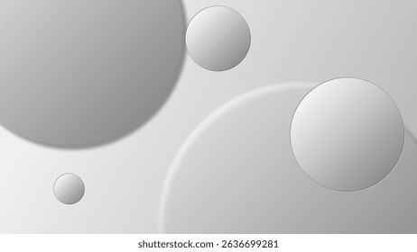 Modern and minimalist circle shapes background 