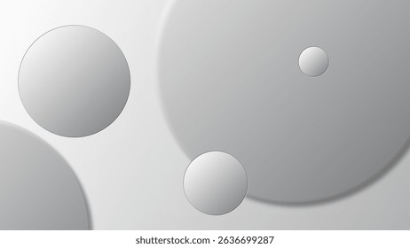 Modern and minimalist circle shapes background 
