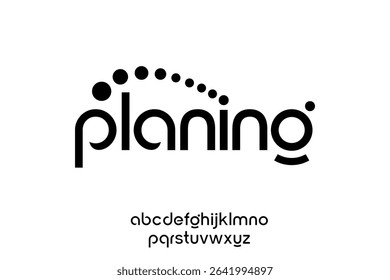modern minimalist circular font with rounded edges.