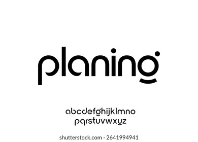 modern minimalist circular font with rounded edges.