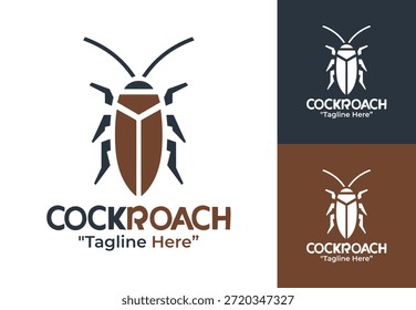 Un moderno logo minimalista de cucaracha diseñado para proyectos conceptuales e identidades de marca vanguardistas.