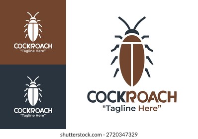 A modern minimalist cockroach logo designed for experimental brands seeking a unique and unconventional visual symbol.