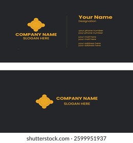 modern minimalist corporate business card