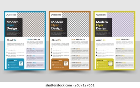 Modern Minimalist Corporate Flyer Design 