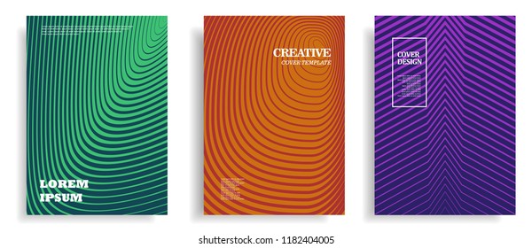 modern minimalist cover design with dynamic halftone gradient