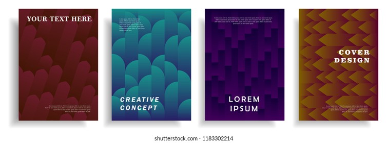 modern minimalist cover design with dynamic halftone gradient