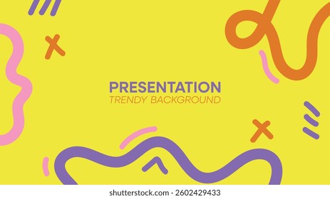 Modern minimalist cover presentation background design.