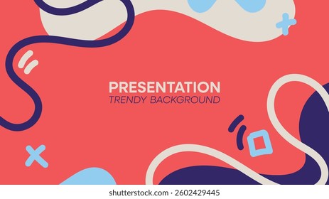 Modern minimalist cover presentation background design.