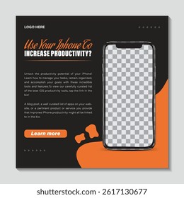 Modern minimalist creative and professional social media post design.