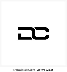 Modern Minimalist DC Monogram Logo Design